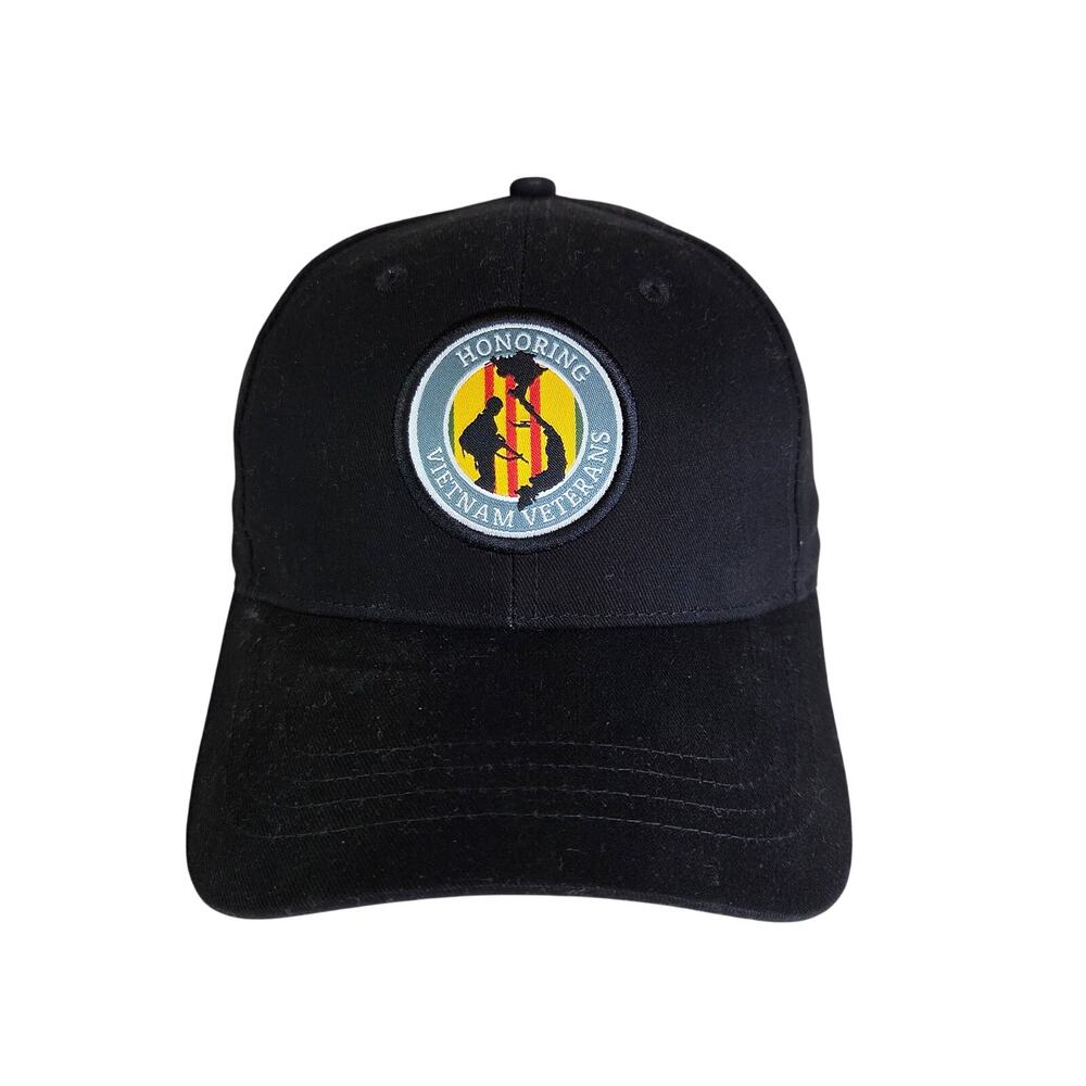 USAA Honoring Vietnam Veterans 2023 Black Adjustable Strapback Hat Cap
